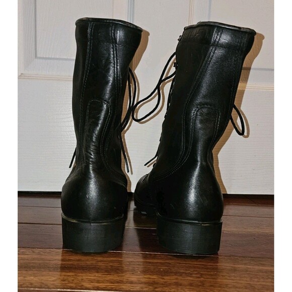 Vintage R0 Search US Military Combat Boots Black Leather Size 8.5 R USA 90s 4-97 - Picture 3 of 8